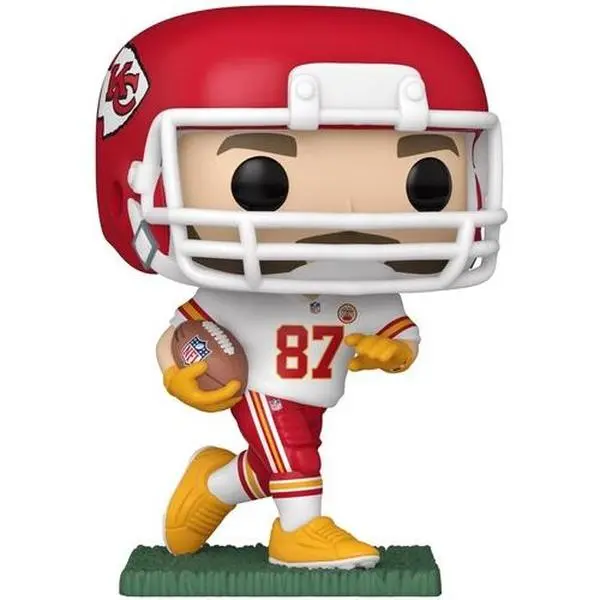 Funko POP! NFL: Chiefs - Travis Kelce Away Vinyl Figurine [COLLECTIBLES], New TV/Movie Character Collectible Statue Alternative, 4.15in Size for Easy Display, Choking Hazard Small Parts