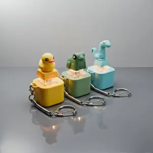 Cute Lizard, Frog & Duck: The Most Healing Fidget Toy Keychain. Featuring Premium Mechanical Switch Feel with Realistic Sound & Warm Glow. Type-C Rechargeable Durable ABS, Perfect for Focus & Stress Relief.