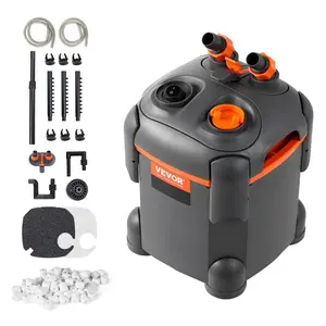 VEVOR Aquarium Filter 396GPH, 4 - Stage Canister Filter 120 Gallon, Ultra - Quiet Internal Aquarium Filter with UV Protection, Submersible Power Filter with Multiple Function for Fish Tanks, 15WVEVOR Super Brand Day