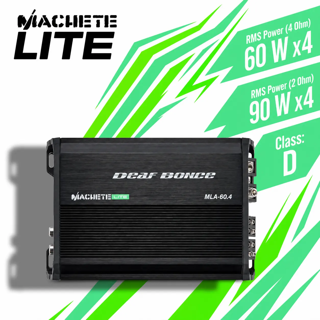 MACHETE MLA-60.4 | 60 Watt 4-channel amplifier