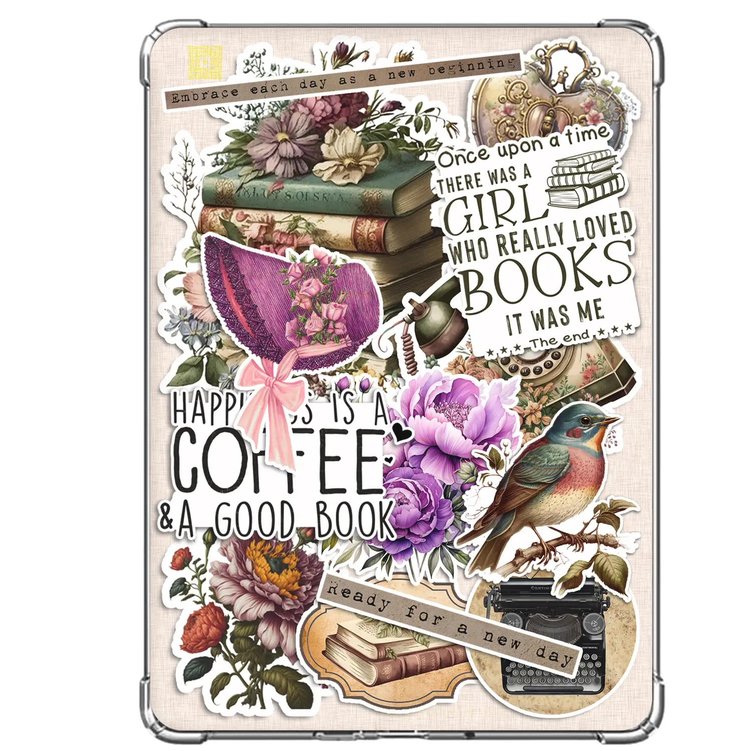 Victorian Reader (Variety Pack) | Clear Case INSERT Cover | Sticker Effect