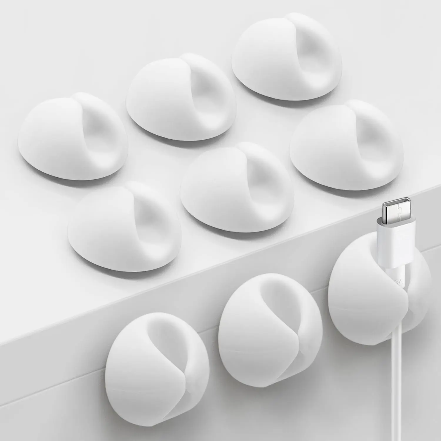 Data cable organizer, desktop cable manager, under-table cable fixer, Cord Organizer For Desk, Cable Management Kit, Cord Holder, Adhesive Cord Clips, Desk, Wall, Desk Accessories, Cable Attachments