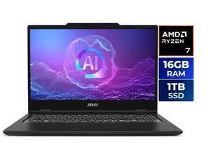 MSI Venture Pro A15 AI+ 15.6" TouchScreen Copilot+ PC Laptop - AMD Ryzen AI 7 350 - Nvidia GeForce RTX 5050 - 16GB RAM - 1TB SSD (A3HWETG-083US)