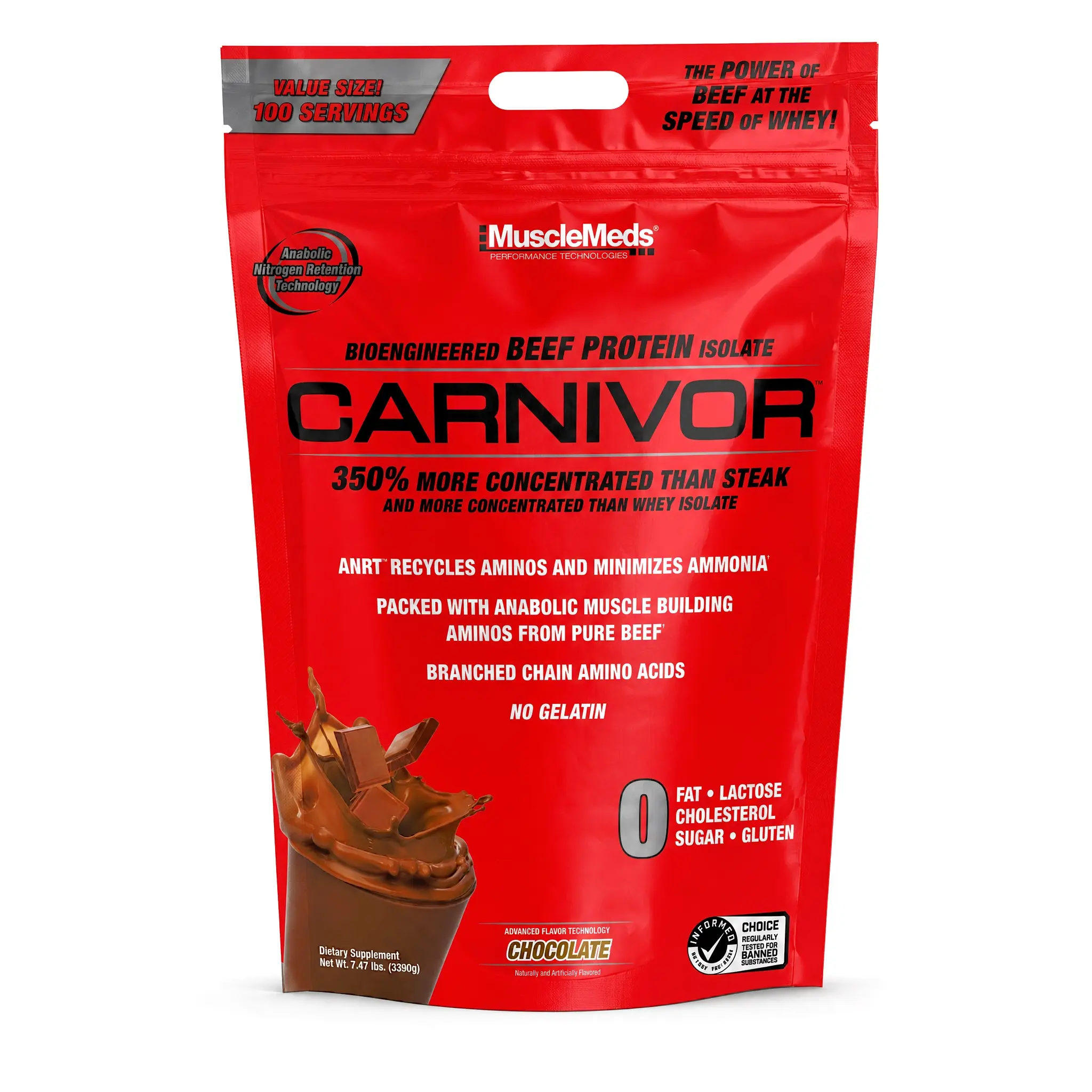 CARNIVOR Beef Protein Powder, 23g Beef Protein, 8lb