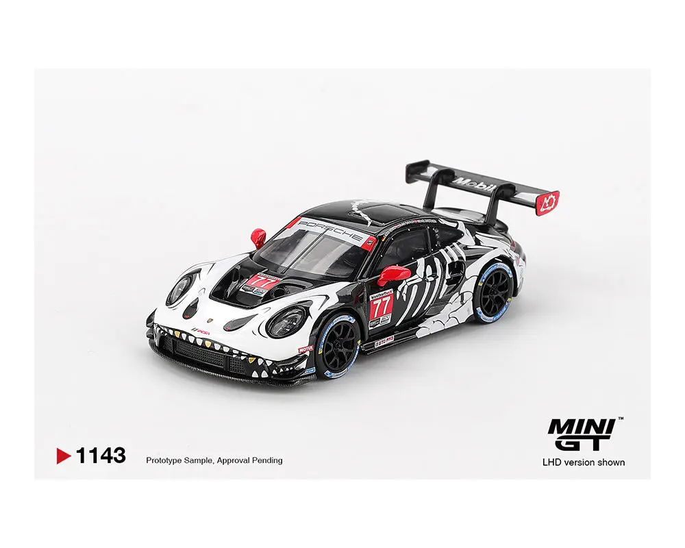 Mini GT 1:64 Porsche 911 GT3 R #77 AO Racing 2025 IMSA Petit Le Mans