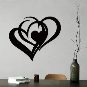 Heart Shaped Metal Wall Art, Durable and Beautiful Decoration, Modern Home Decoration, Easy to Hang, Perfect Thoughtful Gift for Any Occasion, Decoration Items
