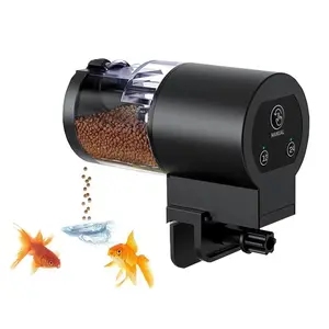 Smart Automatic Fish Feeder - 100ML Capacity, Battery Operated with Programmable Timer for Hassle-Free Aquarium Care! Perfect for Vacation!