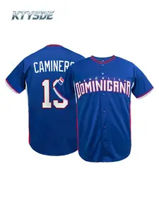 KTYSDE Men's Baseball Jersey #13 República Dominicana Stitched Embroidered Baseball Shirt Sports Top for Game Day Sports Fans Casual Wear Halloween Party Gift S-3XL