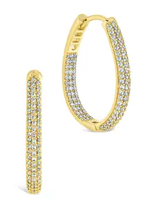 Melba Pave CZ Hoops