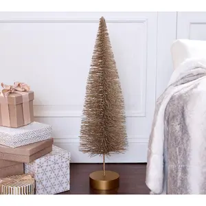 Kringle Express 28" Oversized Champagne Bottlebrush Tree