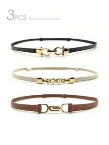 Women's Adjustable Waistband, Casual Versatile PU Leather Belt for Jeans Trousers, Adjustable Belts, Fashion Belt for Party, Daily Clothing Decor, Trendy All-match & Exquisite Belt for Gift