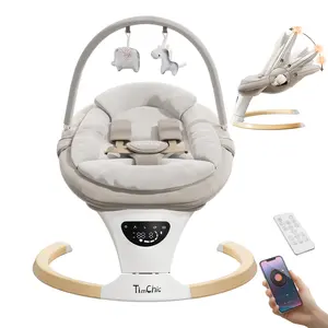 Baby Swing for Infants to Toddler| Portable Infant Swing , Rocker for Newborn with 5 Speeds, 5-Point Harness for Baby Boy Girl Swing with Music