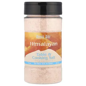 Aloha Bay Himalayan Table & Cooking Salt, Fine Crystals, 15 oz (425 g)