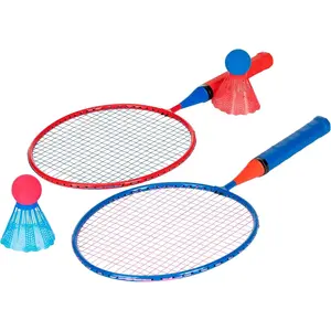 Badminton Racket Set - Smashminton, Oversize - 2 Player Backyard Youth Set with Birdies for Kids