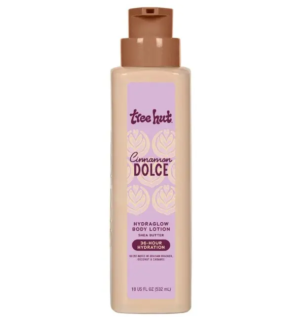 Hydraglow Body Lotion Cinnamon Dolce, Hydrating & Moisturizing Daily Body Lotion for Soft, Glowing Skin, Lightweight Non-Greasy Formula, 18 fl oz