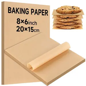 Baking Paper, 50/100 Pcs Non-Stick Oil-Proof Parchment Paper, Baking Utensils for Cooking, Barbecue, Frying, Kitchen and Outdoor Picnic, Baking Supplies Kit