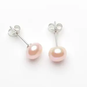 LD-Dainty natural fresh water pearls earring