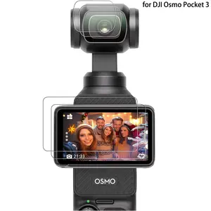 Tempered Glass Lens & LCD Screen Protector Cover, Anti-scratch Lens & Screen Protective Film, Phone Accessories Compatible with DJI Osmo Pocket 3, Camera