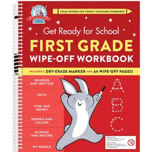 Get Ready for School: First Grade Wipe-Off Workbook