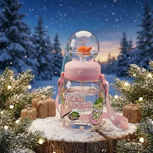 【COMOBEBE】18oz Tritan Sippy Cup – Whale Spray Design, BPA-Free, Spill-Proof, Dishwasher Safe, Fun for everyone Bottle Drinkware