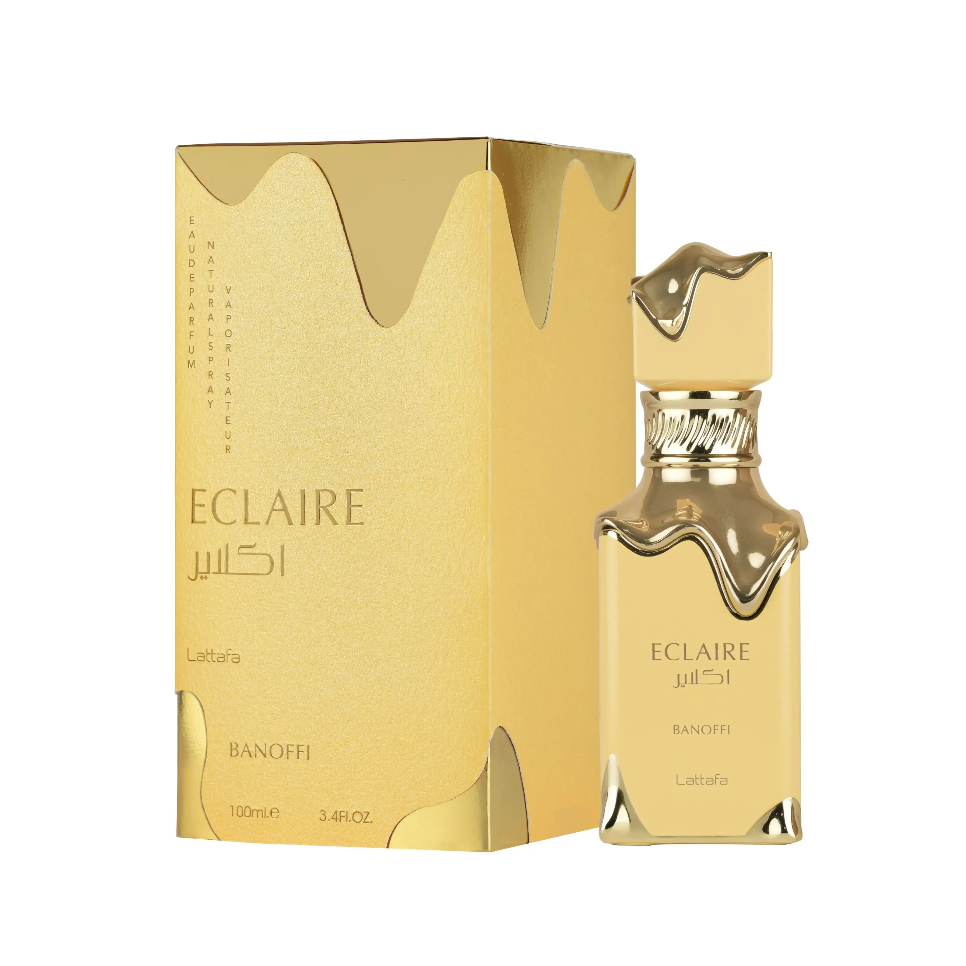 Lattafa Eclaire Banoffi for Women Eau de Parfum spray, 3.4 Ounce