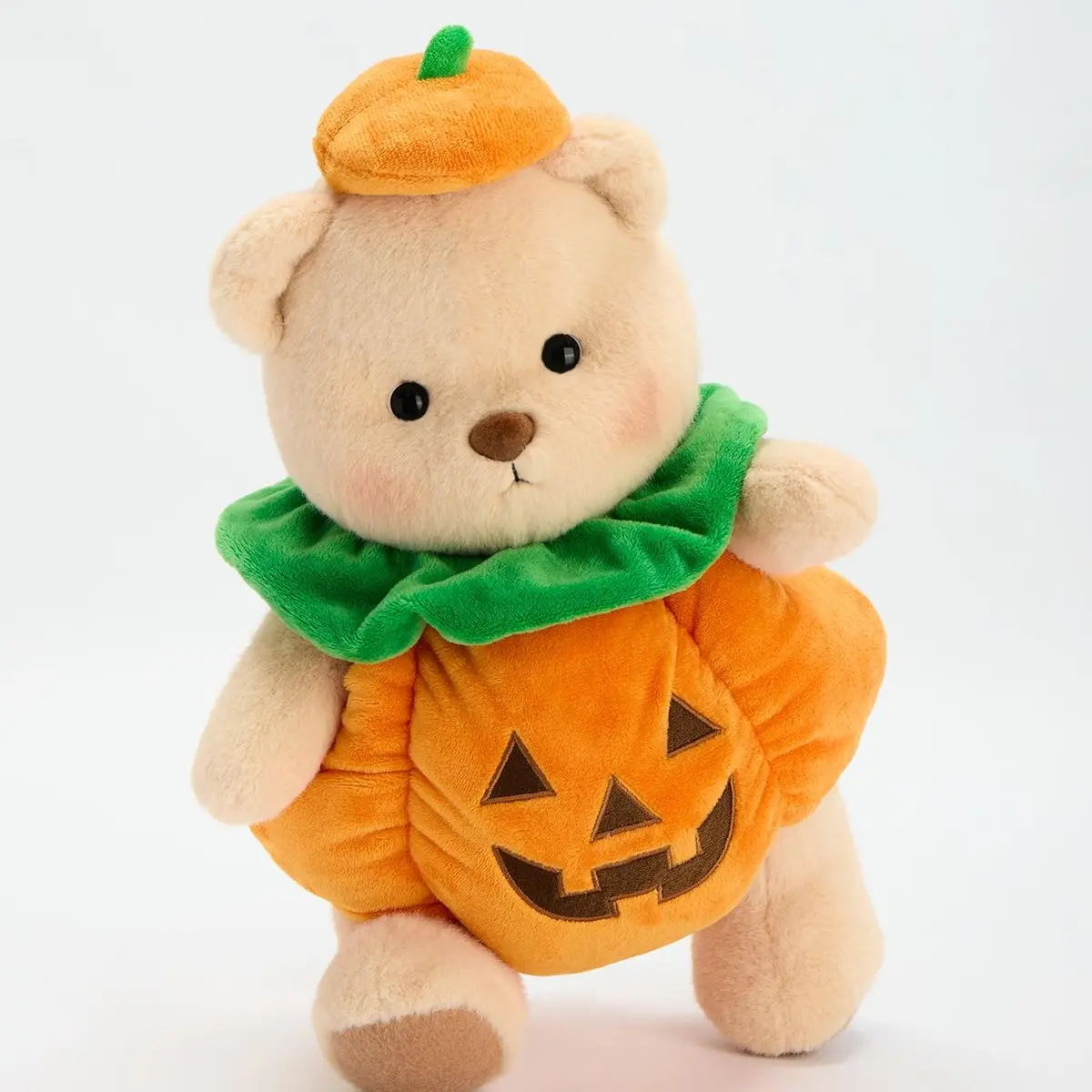 Getahug Halloween Spooky Pumpkin Jointed Teddy Bear - Handmade Jointed Joints Plushie, 9in Sitting/12in Standing, Cute Collectibles, Viral Cuteness, Plushie Love, Hand Wash, Birthday Gift, 1×Gift Box, 30-Day Hassle-Free Returns & Exchanges, 12 Inches
