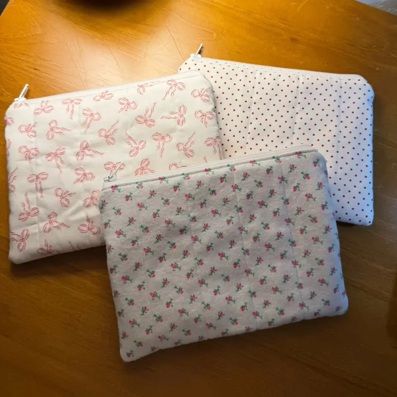 Handmade Quilted Zipper Pouch