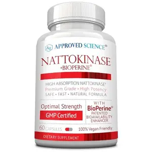 Support Healthy Circulation & Heart Health Daily – Approved Science Nattokinase - Natural Dietary Supplement