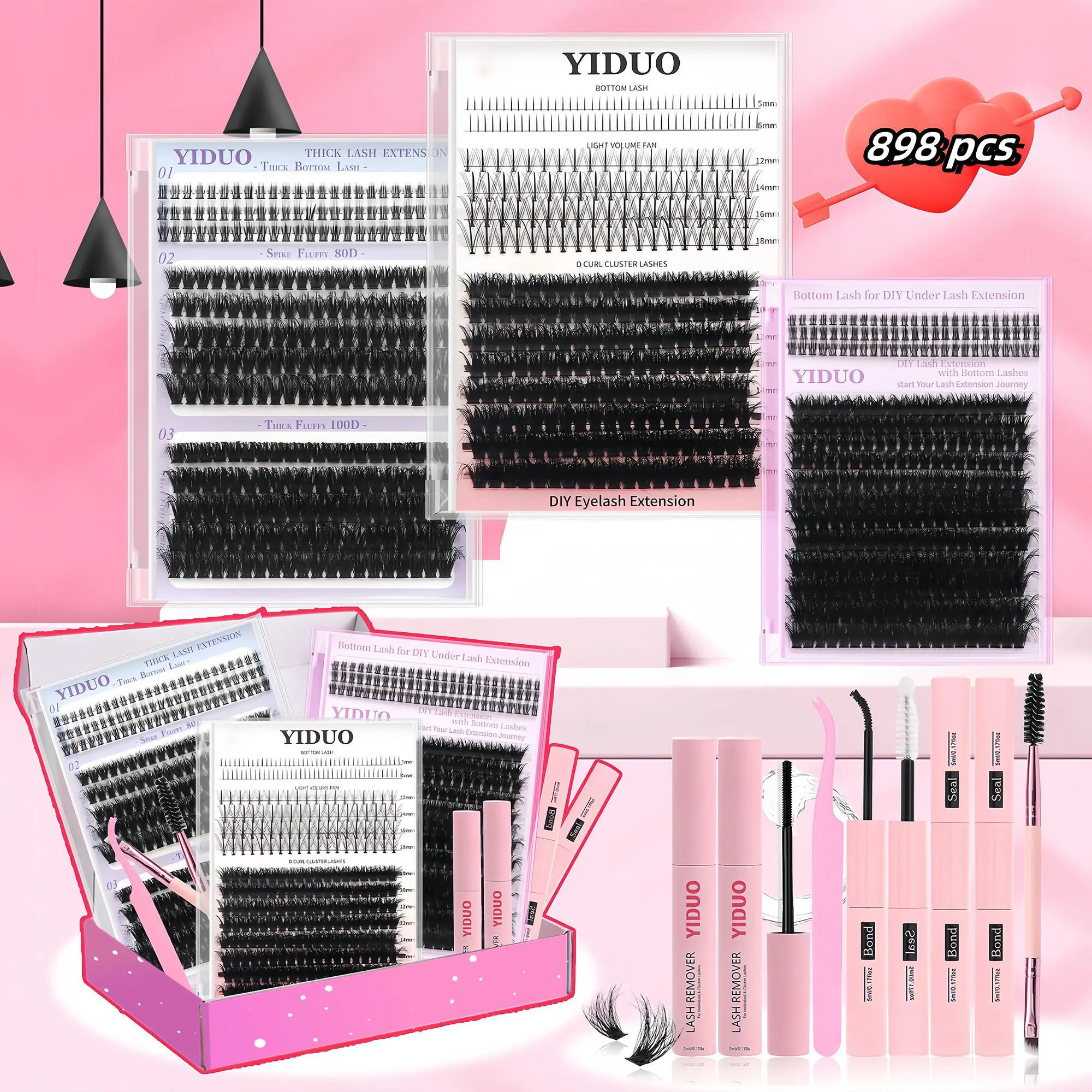 3 Styles Lash Extensions Kit