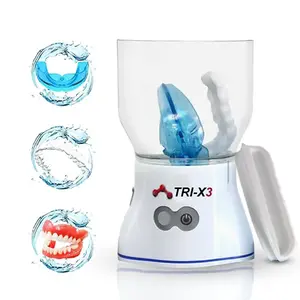 Portable Electric retainer cleaner machine – 3-Minute Ozone Sterilizer, Rechargeable & Travel-Friendly denture cleaner machine mouth guard cleaner