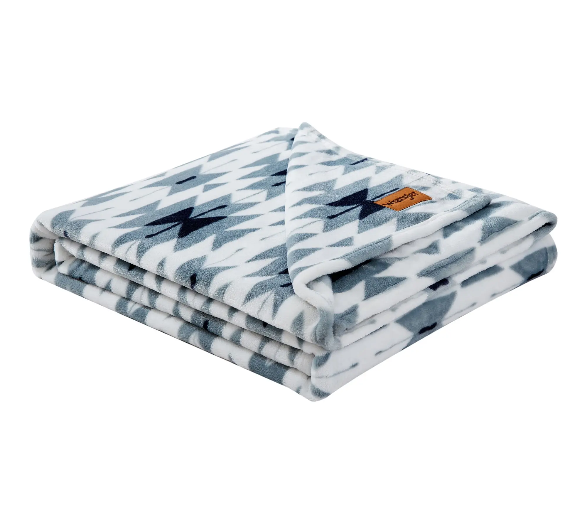 Wrangler Navajo Blue Plush-Fleece 50"X70" Throw