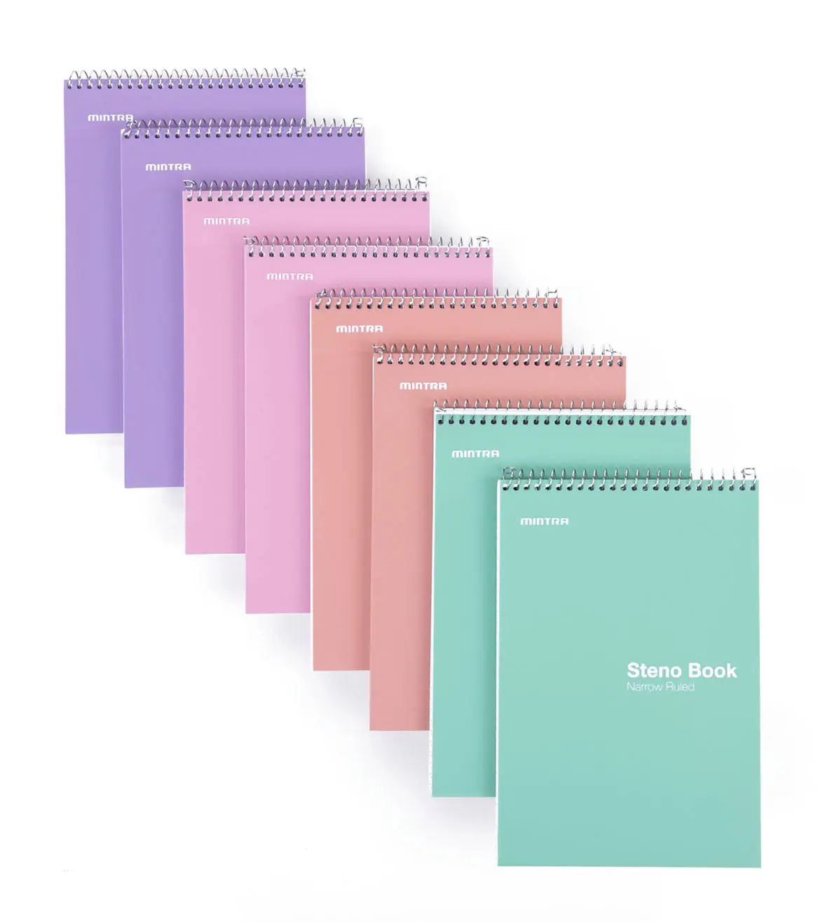 Mintra Office Steno Books - Pastel (8 Pack)