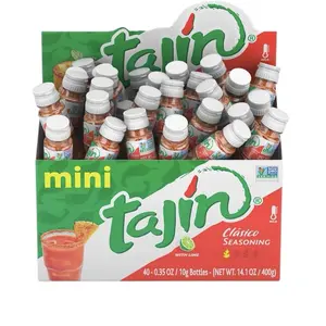 Mini Tajin Clasico Seasoning 0.35 oz Chili Lime Flavor for Spices Cayenne Pepper Powder & Extract Ideal for Spicy Citrusy Dishes