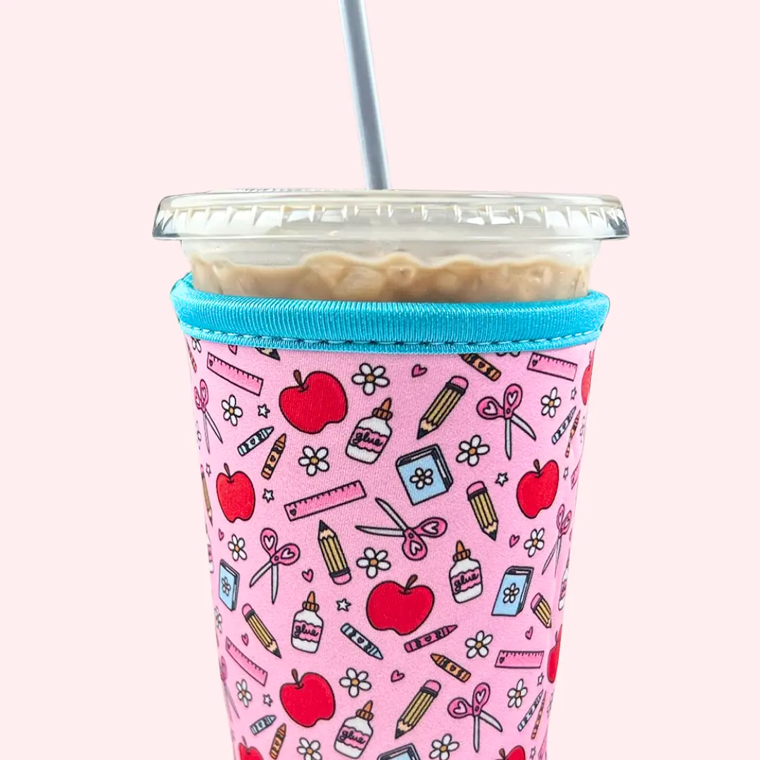 Classroom Cutie Drink Sleeve, Fits 16-32oz Drinks, Teacher, Reusable Coffee Sleeve, Koozie, Back to School