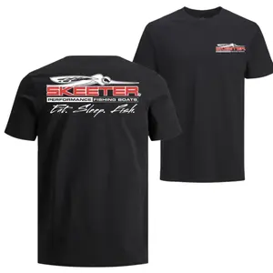 Skeeter Performance Fishing Boats T-Shirt 2 Sided – Eat Sleep Fish Graphic for Anglers & Boat Lovers, Perfect Fishing Lifestyle Apparel, Casual Crew Neck Tee