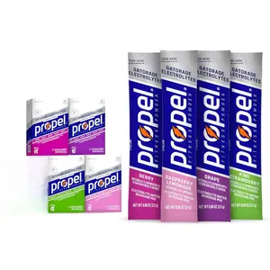 Propel Electrolyte Enhanced Water Drink Mix Powder Packets 4 Flavor Variety Pack Zero Calorie Zero Sugar Hydration with Electrolytes and Vitamins C & E 50 Packets
