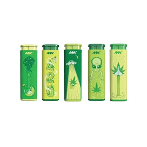 5 pcs MK lighters JET red  flame windproof out door camping lighters (connection series)