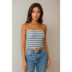 Timeless Stripe Tube Top (Blue)
