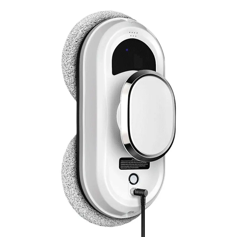 Cordless Electric Window Cleaning Robot - Full Automatic Highrise Window Aid with Auto-Pathing, Strong Suction, Anti-Fall Design, High-Capacity Built-In Battery, Full-Coverage Cleaning, 1-Key Start, 29.6*23*14cm Cleaning Machine for Home, Office Use, One‑