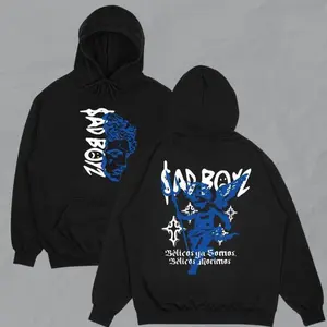 fleece-lined hoodie,Unisex Sad Boyz Junior H Graphic Hoodie, Sweatshirt, T-Shirt, Vintage Hip Hop Rap Shirt, Junior H Merch Shirt, Unisex Tee, Gifts For Fan, Top Womenswear