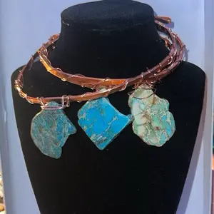 Gemstone Copper Choker