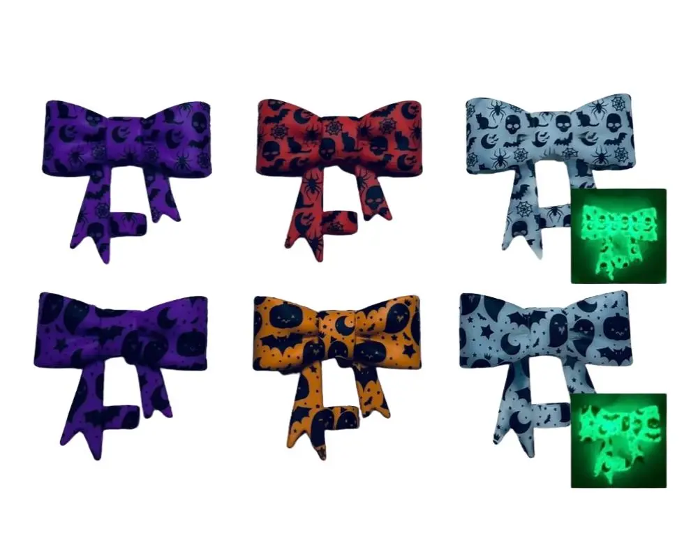 Straw Topper - Halloween Print Bow (Add-On Only) Drinkware Tumbler