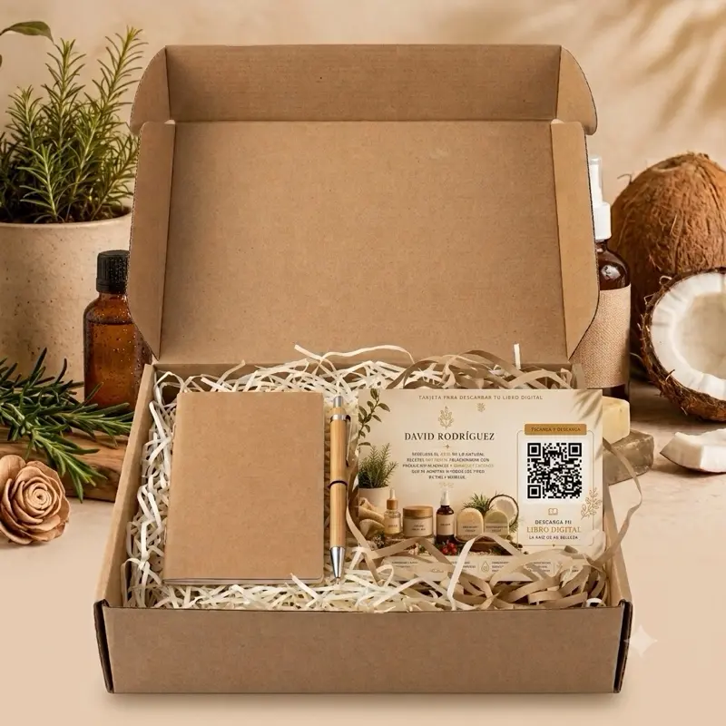 Kit to prepare natural recipes: notebook + pen + free gift card with access to my recipe guide