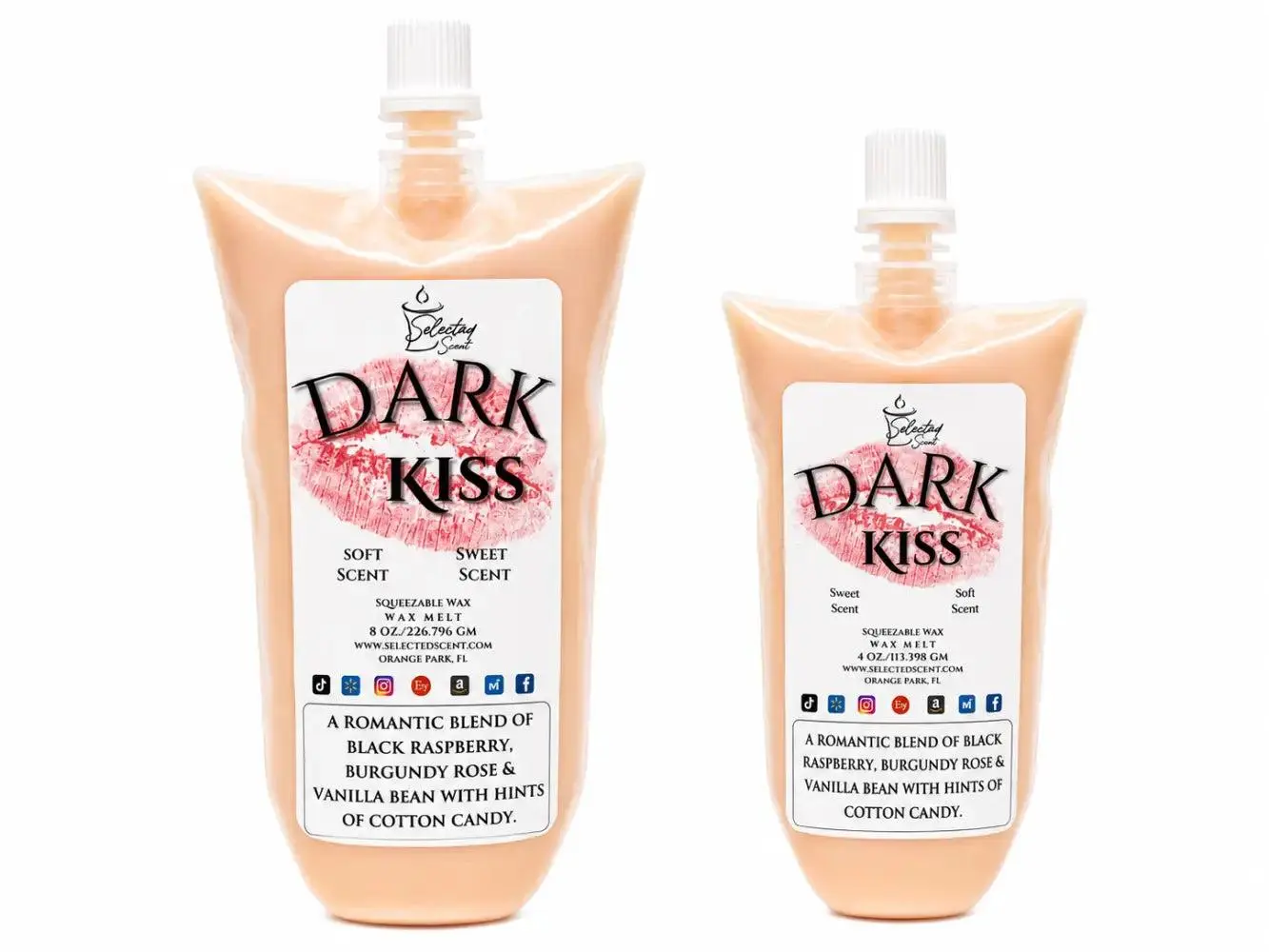 Dark Kiss Squeezable Wax Melt Romantic Fragrance
