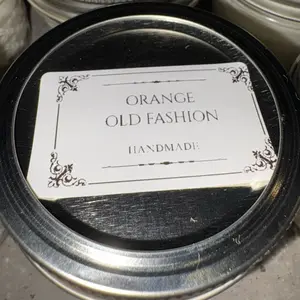 Homemade Orange Old Fashioned Candles