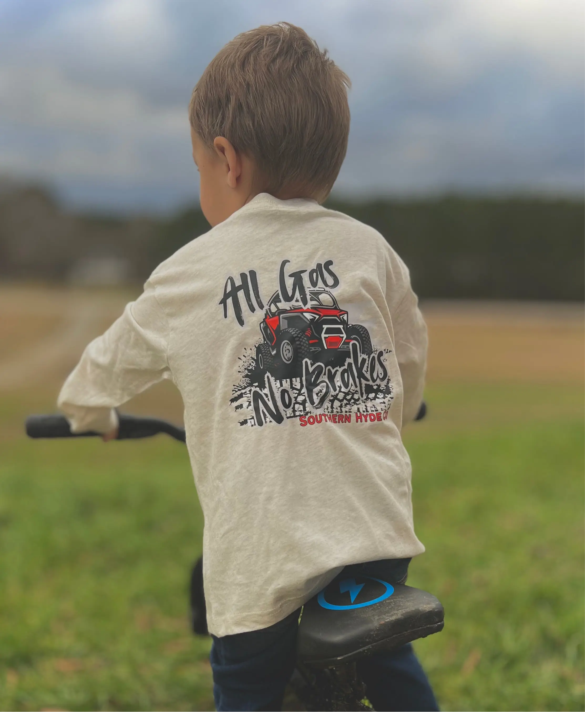 Youth & Toddler All Gas No Brakes Southern-style boys clothing toddler outfits, graphic tees, hoodies & crewnecks for outdoor-loving country GXVJ