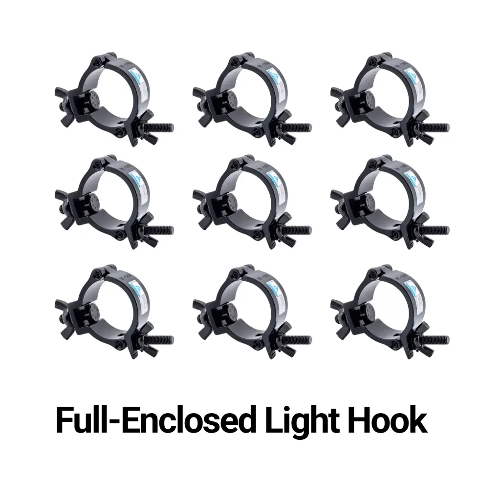 10 Pack Stage Light Clamp Hooks C-Clamps for DJ Lighting Par Lights 60 lb Load Capacity Fits 30-50mm OD Tube/Pipe tiktokshopspringglowup Spotlights Installation