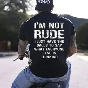 I’m Not Rude I Just Have the Balls to Say What Everyone Else Is Thinking Print Men’s Hoodie