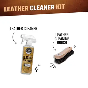 CHEMICAL GUYS Leather Care Kits - Dashboard Leather Cleaner, Car Interior Detailing Products for Car Seats, Couches