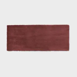 24"x60" Spa Plush Bath Rug Dark Mauve - Threshold